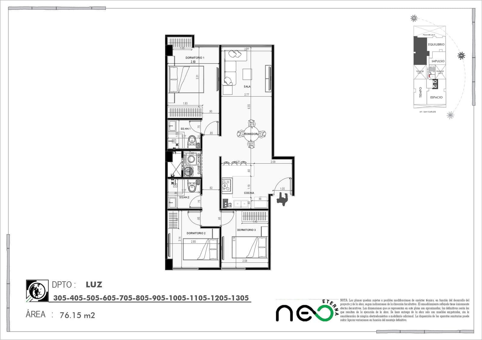 Foto 1 — Departamento en venta en Huancayo (San Carlos). NEOETERNA Dpto. 405