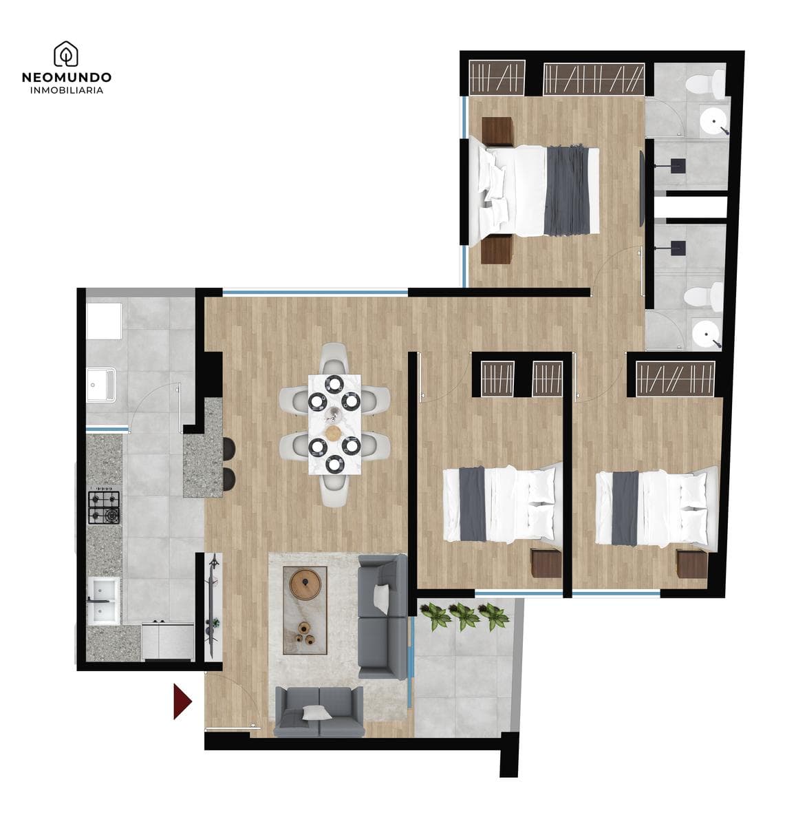 Foto 1 — Departamento en venta en Huancayo (Jr. Santa Isabel). ROSEMBERG Dpto. 403